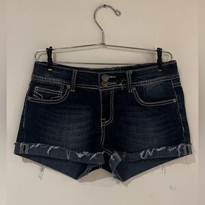Vigold denim low-rise short-shorts/micro shorts